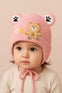 Pink Toddler Fashion Knitted Warm Winter Wool Cap (1 Years -5 Years) CP5108B